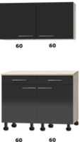 Buffetkast 120cm met stelpoten RAI-775 Buffetkast 120cm met stelpoten RAI-775