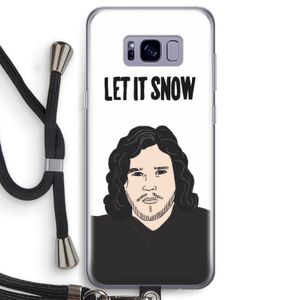 Let It Snow: Samsung Galaxy S8 Transparant Hoesje met koord