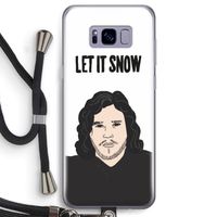 Let It Snow: Samsung Galaxy S8 Transparant Hoesje met koord