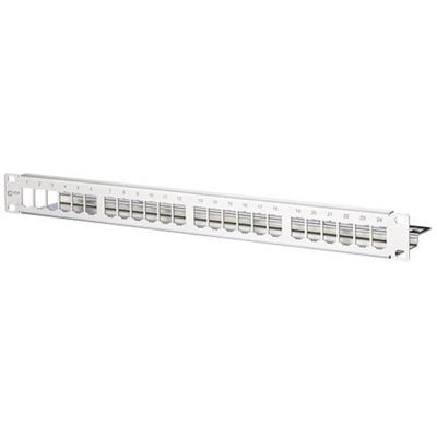 Metz Connect 130921-00-E 24 poorten Netwerkpatchpaneel 483 mm (19) Zonder connectoren 1 HE RVS Niet ingericht