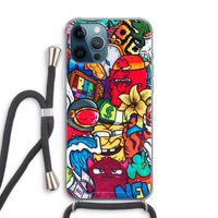 No Rules: iPhone 12 Pro Transparant Hoesje met koord