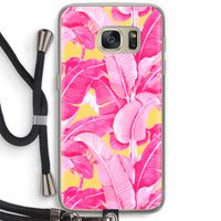 Pink Banana: Samsung Galaxy S7 Transparant Hoesje met koord
