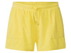 esmara Dames badstof shorts (M (40/42), Geel)