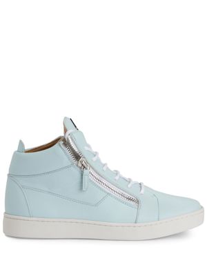 Giuseppe Zanotti baskets Frankie à plaque logo - Bleu