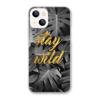 Stay wild: iPhone 13 Transparant Hoesje