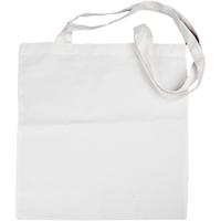 Creativ Company Tas met lang hengsel, afm 38x42 cm, 130 gr, wit, 1 stuk