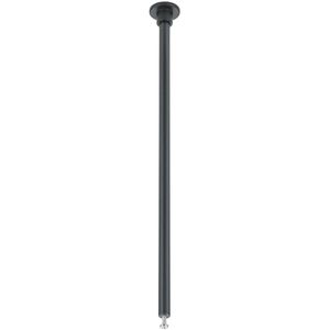 Spanningsrail Ophangset - 2 Stuks - Trion Dual - 25cm - Mat Zwart - Rond - Aluminium
