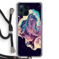 Cosmic Silence: Oppo Find X3 Pro Transparant Hoesje met koord