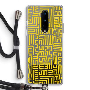 Majorelle Blue Print: OnePlus 8 Transparant Hoesje met koord