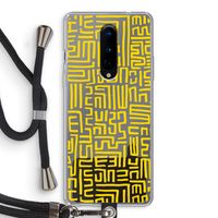 Majorelle Blue Print: OnePlus 8 Transparant Hoesje met koord