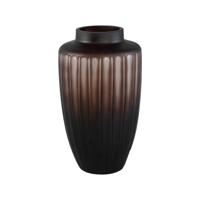Linesa Brown gegraveerd glazen vaas L