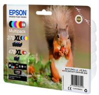 Epson Squirrel Multipack 6-colours 378XL / 478XL Claria Photo HD Ink - thumbnail