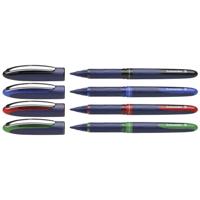 Schneider Schreibgeräte One Business 183094 Rollerballpen 0.6 mm Blauw, Groen, Rood, Zwart 4 stuk(s)