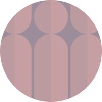 Komar Dots; Komar Home Behangcirkel Bauhaus Fusion - D1-003