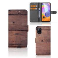 Samsung Galaxy A31 | Book Style Case | Old Wood