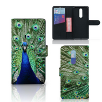 OnePlus 7 Pro Telefoonhoesje met Pasjes Pauw - thumbnail