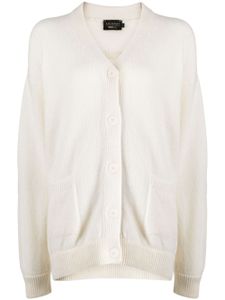 Joshua Sanders cardigan à motif en intarsia - Blanc