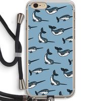 Narwhal: iPhone 6 PLUS / 6S PLUS Transparant Hoesje met koord