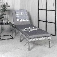 Nohr Ligbed 'Tyke' Wicker, kleur Grijs