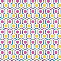 Noordwand Noordwand Behang Good Vibes Hexagon Pattern roze en geel