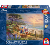 Schmidt puzzel Disney Donald en Daisy 1000 stukjes - thumbnail