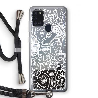 Vexx Mixtape #2: Samsung Galaxy A21s Transparant Hoesje met koord