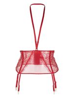 Maison Close porte-jarretelles Accrochet Cœur - Rouge