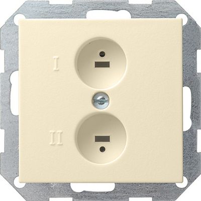 Gira luidsprekercontactdoos creme wit 040201