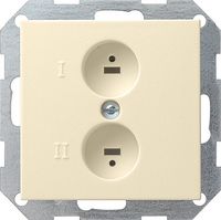 Gira luidsprekercontactdoos creme wit 040201