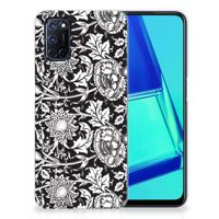 OPPO A52 | A72 | TPU Case | Black Flowers