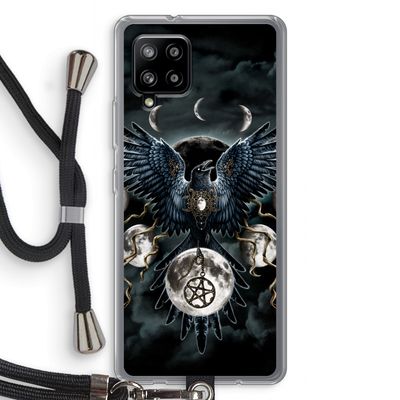 Sinister Wings: Samsung Galaxy A42 5G Transparant Hoesje met koord