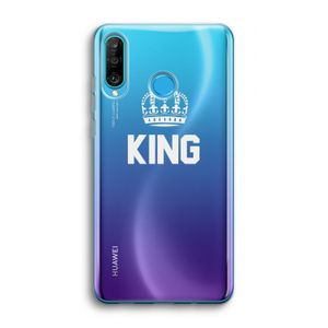 King zwart: Huawei P30 Lite Transparant Hoesje