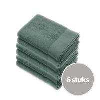 Walra Soft Cotton Handdoek 60 x 110 cm 550 gram Legergroen - 6 stuks