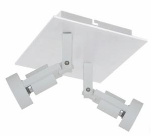 Artdelight Dubbele opbouwspotTech II wit - PL TECHII SQ WI