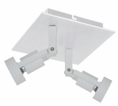 Artdelight Dubbele opbouwspotTech II wit - PL TECHII SQ WI