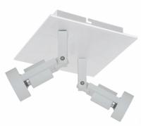Artdelight Dubbele opbouwspotTech II wit - PL TECHII SQ WI