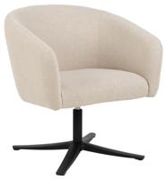 Fauteuil Cody Beige Draaibaar - Giga Living - thumbnail