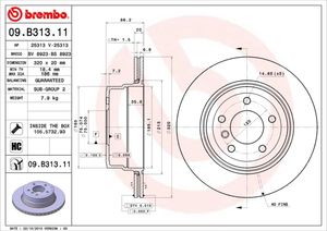 Remschijf BREMBO, Remschijftype: Binnen geventileerd, u.a. für BMW