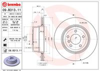 Remschijf BREMBO, Remschijftype: Binnen geventileerd, u.a. für BMW