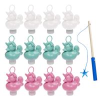 Badeendjes Hengelspel - kermis spel - voor kinderen - met 12x eendjes - en 1 hengel