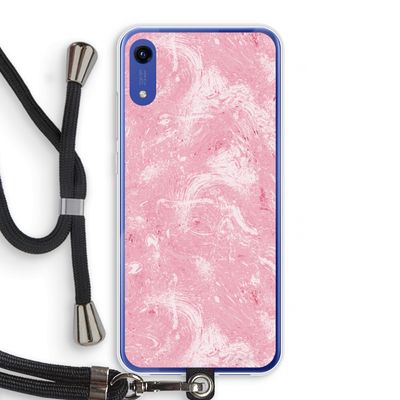 Abstract Painting Pink: Honor Play 8A Transparant Hoesje met koord