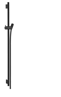 Hansgrohe Unica S Puro glijstang 90 cm met doucheslang, mat zwart
