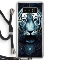 Darkness Tiger: Samsung Galaxy Note 8 Transparant Hoesje met koord