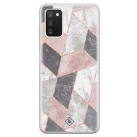 Samsung Galaxy A03s siliconen hoesje - Stone grid