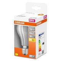 OSRAM 4058075305014 LED-lamp Energielabel D (A - G) E27 Peer 17 W = 150 W Warmwit (Ø x l) 70.0 mm x 118 mm 1 stuk(s) - thumbnail