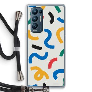 Illustratieve pop 2: Oppo Find X3 Neo Transparant Hoesje met koord