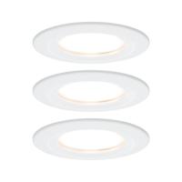 Paulmann Nova Inbouwlamp voor badkamer Set van 3 stuks LED LED 18 W IP44 Wit (mat)