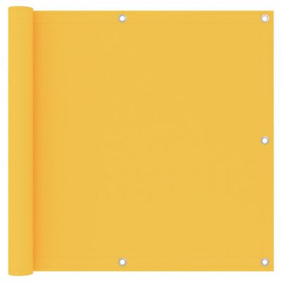 VidaXL Balkonscherm 90x300 cm oxford stof geel