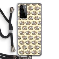 Slapende poes: OnePlus 9 Pro Transparant Hoesje met koord Slapende poes: OnePlus 9 Pro Transparant Hoesje met koord