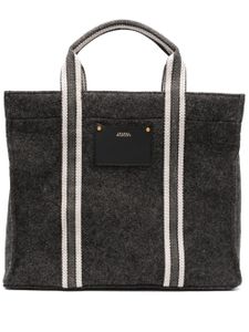 ISABEL MARANT sac cabas à fini feutré - Gris